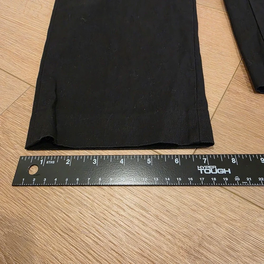 Babaton Aritzia Black Straight Leg Trousers Pants Womens 12 Minimalist Office - Picture 9 of 11